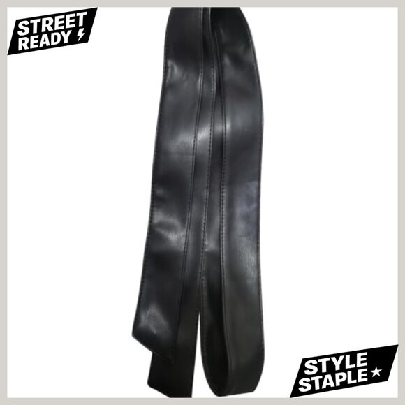 Soft Leather Tie Sash Belt for Jackets & Coats, 175cm Length, Faux Sheepskin